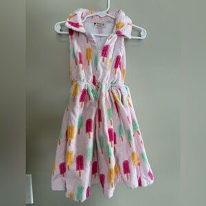 Organic cotton Monica & Andy swimsuit cover up dress size 5T, popsicle print